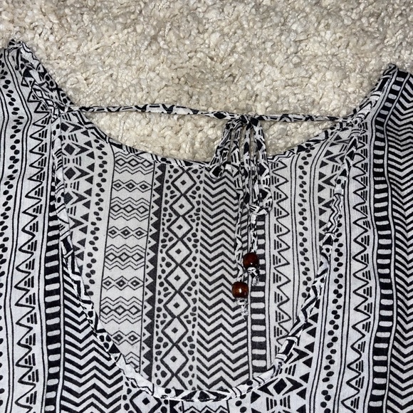 F21 Tribal Print Babydoll Dress - Picture 5 of 6